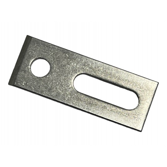 Adapter do śruby dwugwintowej ze stali nierdzewnej gr. 5 mm !!! 79x30x5