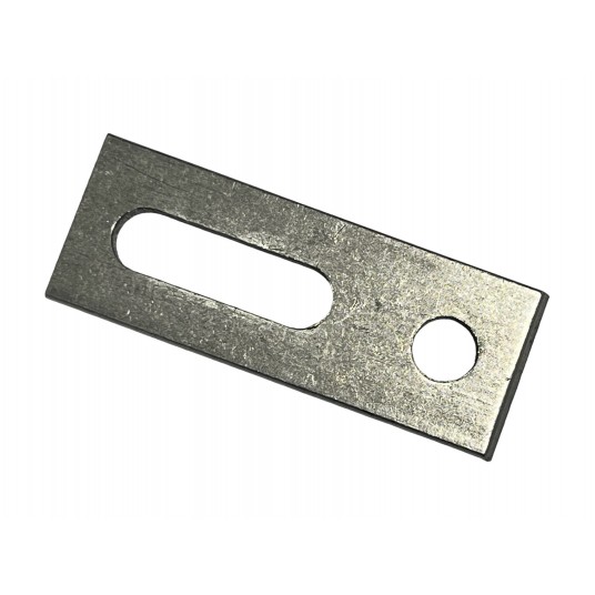 Adapter do śruby dwugwintowej ze stali nierdzewnej gr. 5 mm !!! 79x30x5