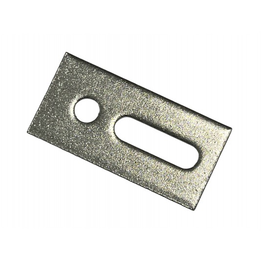 Adapter do śruby dwugwintowej ze stali nierdzewnej gr. 5 mm !!! 82x40x5