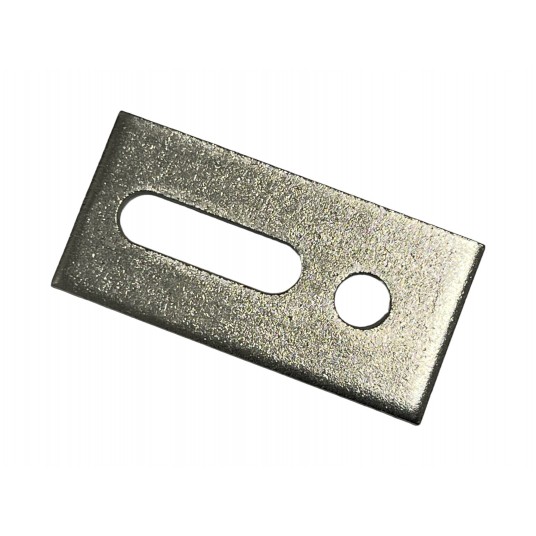 Adapter do śruby dwugwintowej ze stali nierdzewnej gr. 5 mm !!! 82x40x5