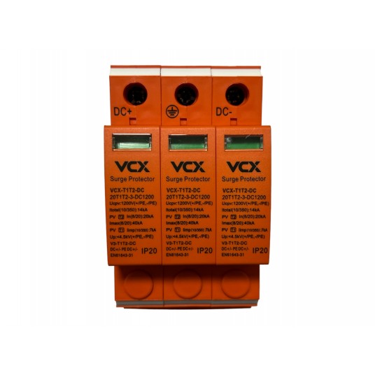 Ogranicznik przepięć DC VCX T1+T2 3P 1200V B+C 14kA