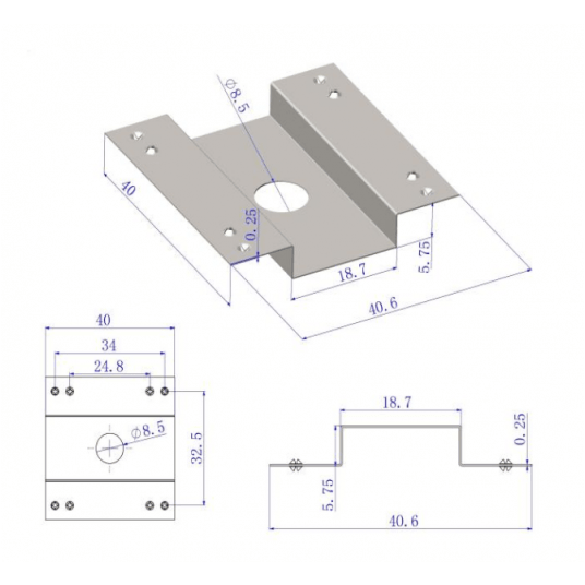 Podkładka uziemiająca do paneli fotowoltaicznych kwadratowa