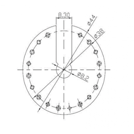 Podkładka uziemiająca do paneli fotowoltaicznych okrągła