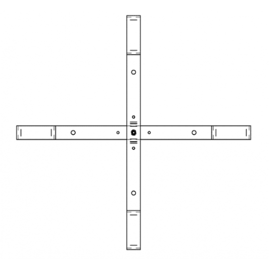 Stelaż aluminiowy 4x30mm 450mm -zdjęcie numer 3
