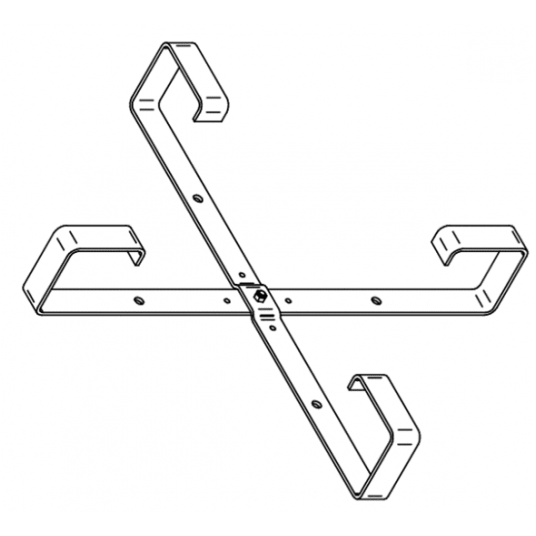Stelaż aluminiowy 4x30mm 750mm -zdjęcie numer 2