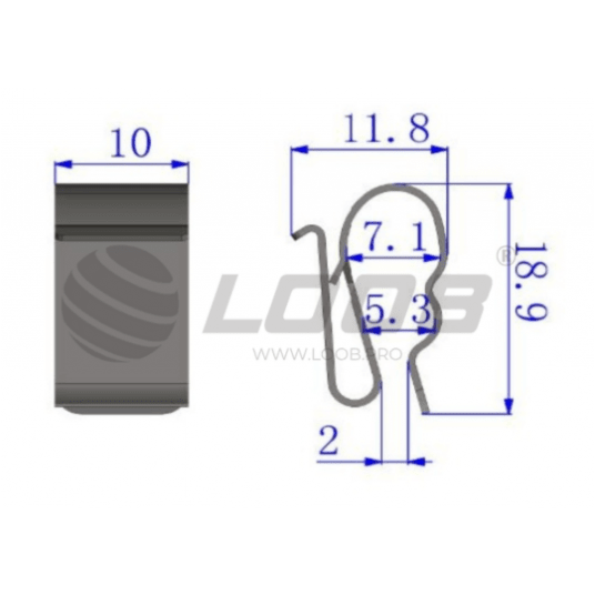 Uchwyt, klips, spinka do kabla solarnego V.1 PV 4-6mm2 stal nierdzewna 1 sztuka -zdjęcie numer 6