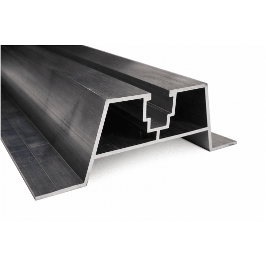 Uchwyt, mostek trapezowy niski 40 mm, dł. 465 mm z EPDM -zdjęcie numer 2