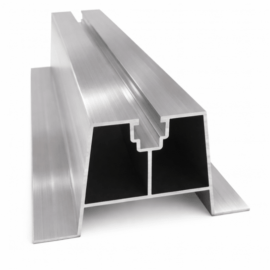 Uchwyt, mostek trapezowy wysoki 70 mm, dł. 465 mm z EPDM -zdjęcie numer 2
