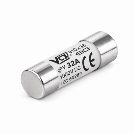 Wkładka topikowa 10x38 gPV 32A DC Silver do podstawy bezpiecznikowej -zdjęcie numer 1