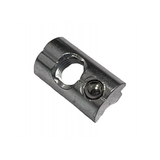 Wpust przesuwny M8 z kulką aluminiowy do profilu 1 sztuka