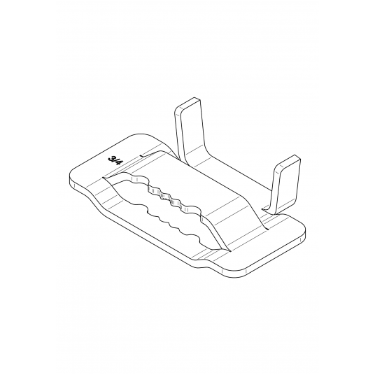 Zapinka Ear-Lock 19x1,5mm gat. 201 Karton (100 szt.)