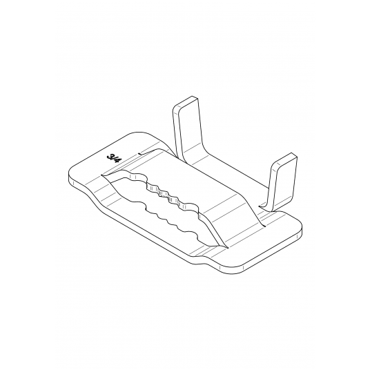 Zapinka Ear-Lock 20x1,6mm gat. 304 -zdjęcie numer 2