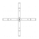 Stelaż aluminiowy 4x30mm 750mm -zdjęcie numer 3