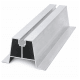 Uchwyt, mostek trapezowy wysoki 70 mm, dł. 250 mm z EPDM -zdjęcie numer 3
