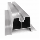 Uchwyt, mostek trapezowy wysoki 70 mm, dł. 400 mm z EPDM -zdjęcie numer 2