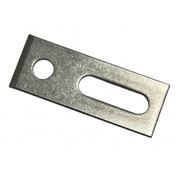 Adapter do śruby dwugwintowej ze stali nierdzewnej gr. 5 mm !!! 79x30x5