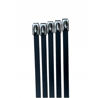 Ball-lock opaska zaciskowa stalowa 350x7,9mm G316 powlekana