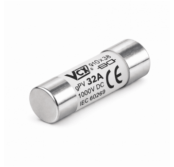 Wkładka topikowa 10x38 gPV 32A DC Silver do podstawy bezpiecznikowej