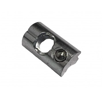 Wpust przesuwny M8 z kulką aluminiowy do profilu 1 sztuka